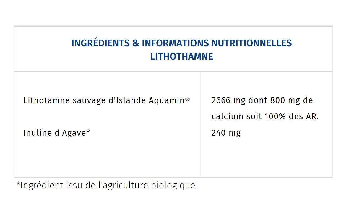 ingrédients lithothamne